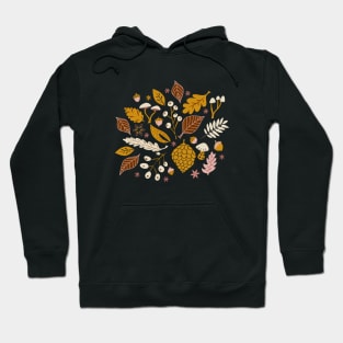 Fall Foliage in Gold + Brown Hoodie